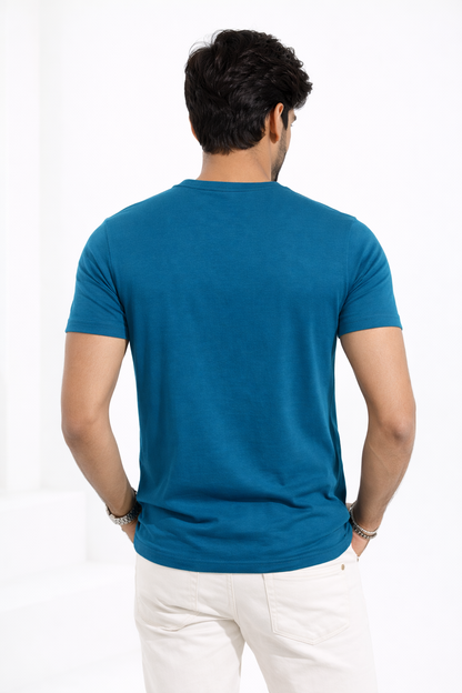 Men's Peacock Blue T-Shirt
